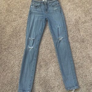 Agolde Sophie high rise distressed jeans
